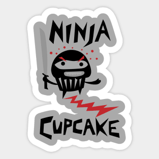 ninja cupcake Sticker